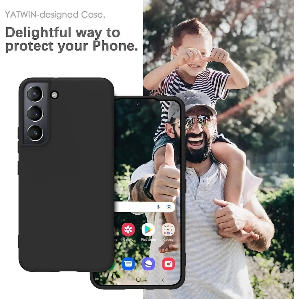 Black Silicone Case for Google Pixel 6 Pro - Slim Durable Shockproof Cover